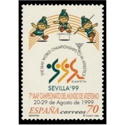 España Spain 3627 1999 VII Campeonato Mundial de Atletismo MNH
