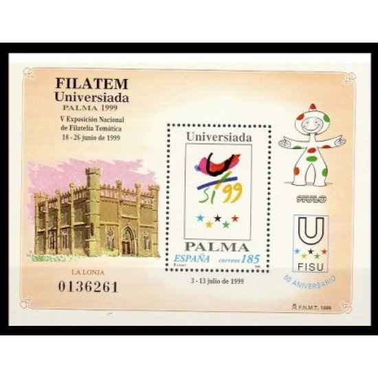 España Spain 3648 1999 Filatem Universiada Palma 99 Palma MNH España Spain 3648 1999 Filatem Universiada Palma 99 Palma MNH