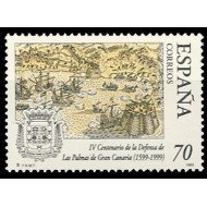 España Spain 3649 1999 IV Centenario de la Defensa de Las Palmas de Gran Canaria MNH