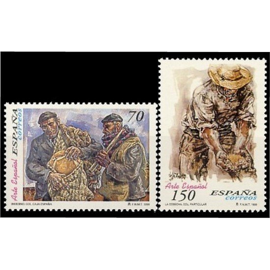 España Spain 3656/57 1999 Arte español Vela Zanetti MNH