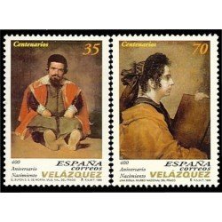 España Spain 3658/59 1999 CD Aniversario del nacimiento de Diego Velázquez, lujo MNH España Spain 3658/59 1999 CD Aniversario del nacimiento de Diego Velázquez, lujo MNH