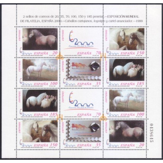 España Spain 3679/84 1999 Expo Mundial Filatelia España 2000 12v MNH
