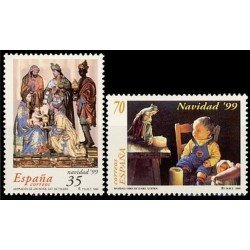 España Spain 3685/86 1999 Navidad MNH España Spain 3685/86 1999 Navidad MNH