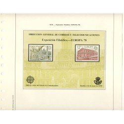 España Spain Hojitas Recuerdo 59 1978 FNMT Dirección General de Correos y Telecomunicaciones Europa 78 España Spain Hojitas Recuerdo 59 1978 FNMT Dirección General de Correos y Telecomunicaciones Europa 78