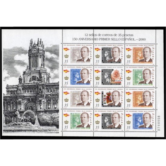 España Spain 3687/93 2000 CL Aniviversario del primer sello español MNH España Spain 3687/93 2000 CL Aniviversario del primer sello español MNH