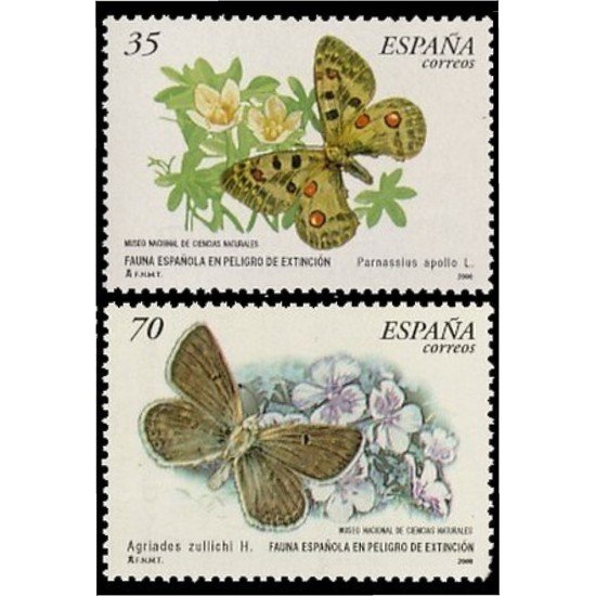 España Spain 3694/95 2000 Fauna española en peligro de extinción MNH España Spain 3694/95 2000 Fauna española en peligro de extinción MNH