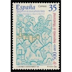 España Spain 3696 2000 D Años de la imprenta de Montserrat MNH España Spain 3696 2000 D Años de la imprenta de Montserrat MNH
