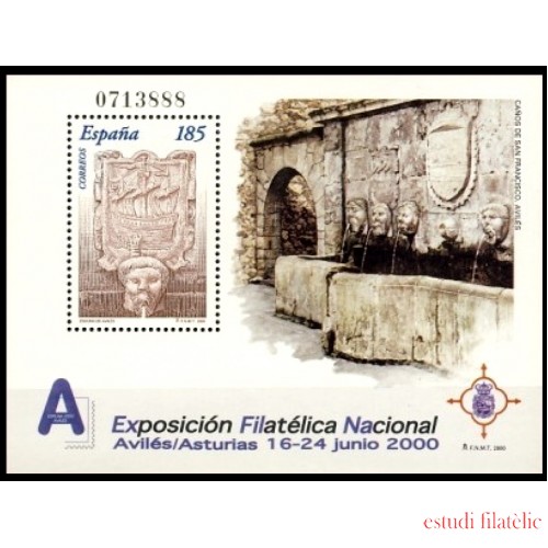 España Spain 3716 2000 Exposición Filatélica Nacional Exfilna 2000 MNH