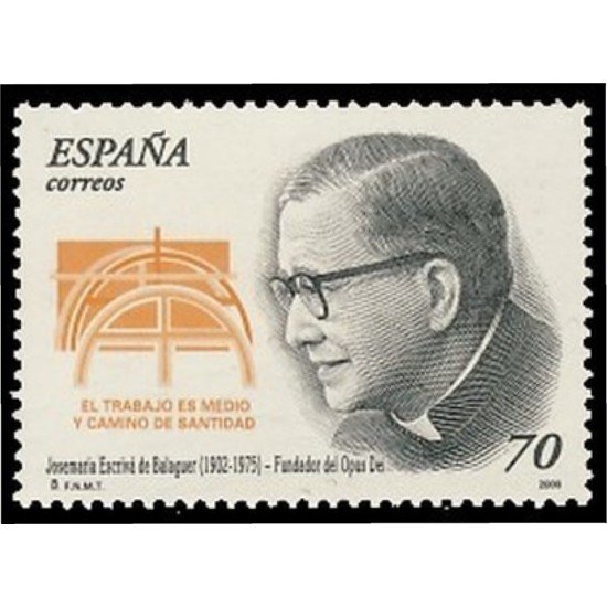 España Spain 3721 Año 2000 Beato Jose Maria Escrivá de Balaguer MNH España Spain 3721 Año 2000 Beato Jose Maria Escrivá de Balaguer MNH