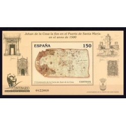 España Spain 3722 2000 V Centenario de la Carta de Juan de la Cosa MNH