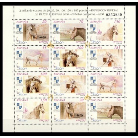 España Spain 3723/28 2000 Exposición Mundial de Filatelia España 2000, minipliego MNH España Spain 3723/28 2000 Exposición Mundial de Filatelia España 2000, minipliego MNH