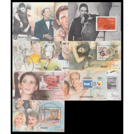 España Spain 3756/66 2000 Exposición Mundial de Filatelia España 2000, lujo MNH España Spain 3756/66 2000 Exposición Mundial de Filatelia España 2000, lujo MNH