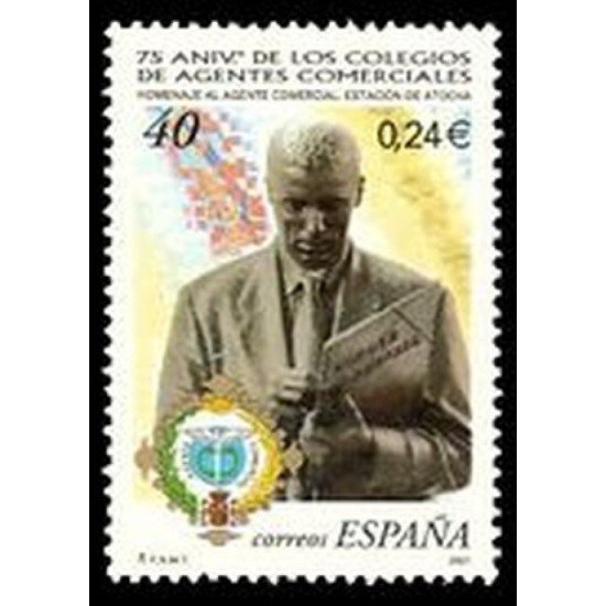 España Spain 3776 2001 LXXV Aniversario de los Colegios de Agentes comerciales MNH