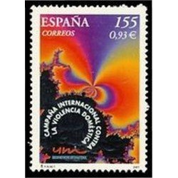 España Spain 3779  2001 Campaña Internacional contra la Violencia doméstica MNH