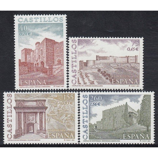 España Spain 3785/88 2001 Castillos MNH España Spain 3785/88 2001 Castillos MNH