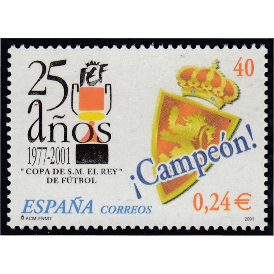 España Spain 3805 2001 XXV DE LA Copa S.M. El Rey de Fútbol MNH España Spain 3805 2001 XXV DE LA Copa S.M. El Rey de Fútbol MNH