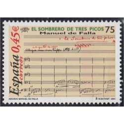 España Spain 3838 2001 Manuel de Falla MNH