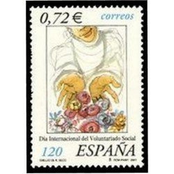 España Spain 3842 2001 Día Internacional del Voluntariado Social MNH
