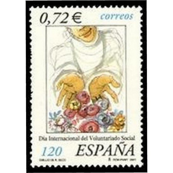 España Spain 3842 2001 Día Internacional del Voluntariado Social MNH España Spain 3842 2001 Día Internacional del Voluntariado Social MNH