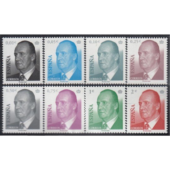 España Spain 3857/64 2002 SM Don Juan Carlos I MNH España Spain 3857/64 2002 SM Don Juan Carlos I MNH