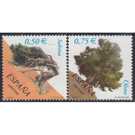 España Spain 3867/68 2002 Árboles MNH España Spain 3867/68 2002 Árboles MNH