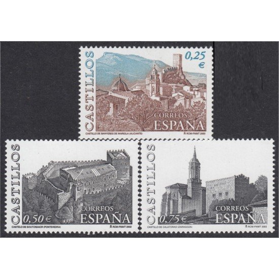 España Spain 3889/91 2002 Castillos MNH España Spain 3889/91 2002 Castillos MNH