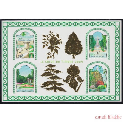 France Francia HB 71 2004 Jardines de Francia MNH