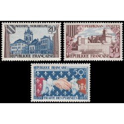 France Francia 1221/23 1959 300 aniv. tratado de los Pirineos MNH France Francia 1221/23 1959 300 aniv. tratado de los Pirineos MNH