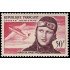 France Francia A  34 1955 3 aniv. de la muerte de la aviadora M. Bastié Retrato, avión MNH