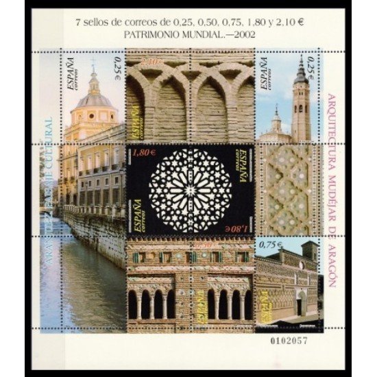 España Spain 3936/41 2002 Patrimonio Mundial MNH España Spain 3936/41 2002 Patrimonio Mundial MNH