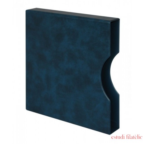 Lindner 814-B Tapa regular de 18 anillas. AZUL.  Estuche