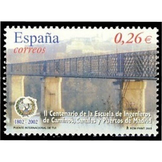 España Spain 3966 2003 II Centenario de la Escuela de Ingenieros de Caminos Canales y Puertos de Madrid MNH