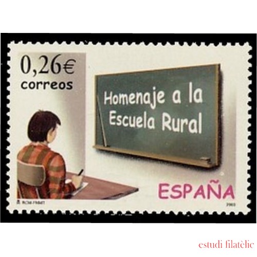 España Spain 3978 2003 Homenaje a la Escuela Rural MNH