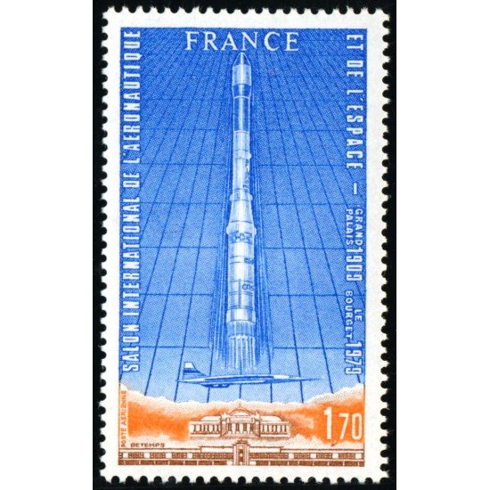 AST/S France Francia A 52 1979 Salón inter. de la aeronáutica y el Espacio Cohete MNH