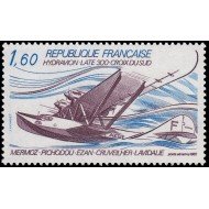 France Francia A 56 1982 Hidroavión Laté 300 Cruz del Sur MNH