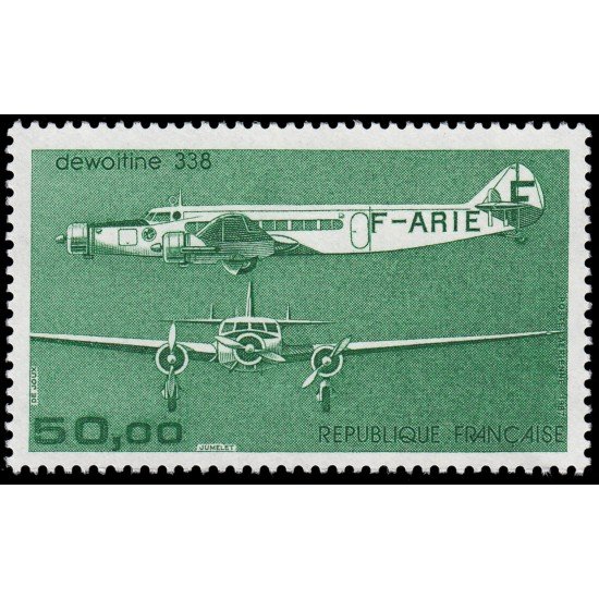 France Francia A 60 1987 Avión trimotor Dewoitine 338 MNH