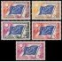 France Francia Servicios S 17/21 1958-59 Consejo de Europa Bandera del consejo  MNH