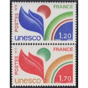 France Francia Servicios  56/57 1978 UNESCO Símbolo MNH