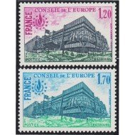 France Francia Servicios 58/59 1978 25º Aniv. convención europea Derechos Humanos Edificio Consejo de Europa MNH