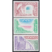 France Francia Servicios 60/62 1980 UNESCO Patrimonio Universal MNH