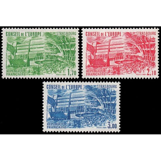 France Francia Servicios  82/84 1984 Consejo de Europa MNH