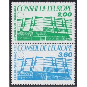 France Francia Servicios 96/97 1987 Consejo de Europa Edificio MNH