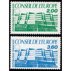 France Francia Servicios 96/97 1987 Consejo de Europa Edificio MNH France Francia Servicios 96/97 1987 Consejo de Europa Edificio MNH