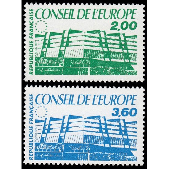 France Francia Servicios 96/97 1987 Consejo de Europa Edificio MNH
