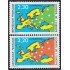 France Francia Servicios 104/05 1990 Consejo de Europa Mapa de Europa y estrellas MNH