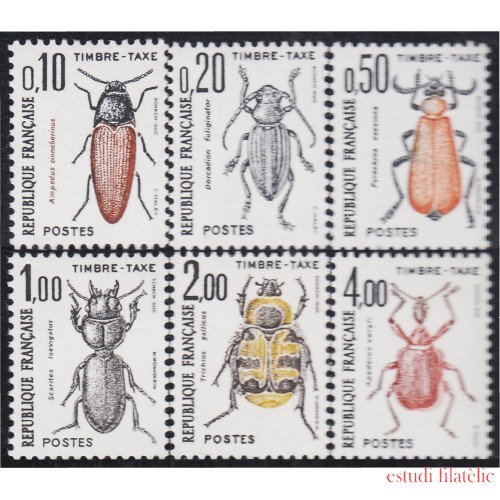 FAU5/S France Francia Tasas 103/08 1982 Insectos Coleópteros MNH