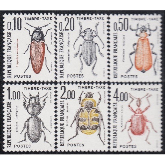 FAU5/S France Francia Tasas 103/08 1982 Insectos Coleópteros MNH