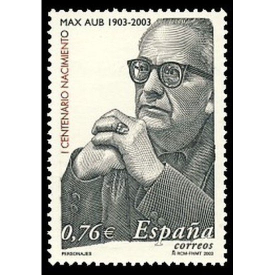 España Spain 3992 2003 Centenario del ancimiento de Max Aub MNH España Spain 3992 2003 Centenario del ancimiento de Max Aub MNH