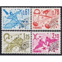 France Francia Preobliterados P- 154/57 1978 Signos del zodiaco MNH France Francia Preobliterados P- 154/57 1978 Signos del zodiaco MNH