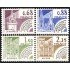France Francia Preobliterados P 162/65 1979 Monumentos históricos MNH